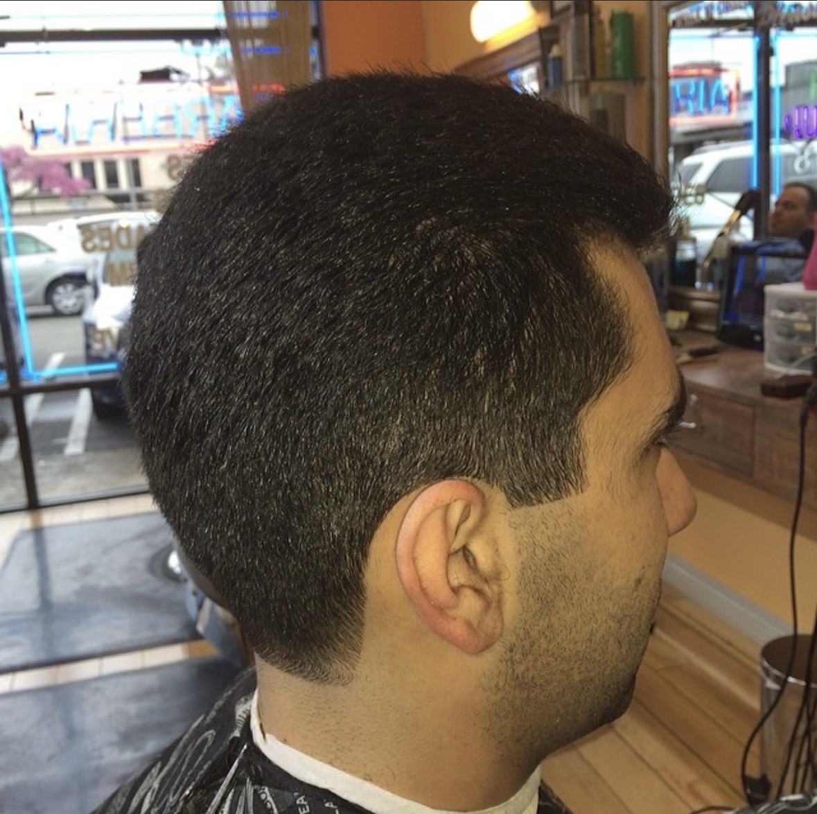 Beard shape-up and lineup detail