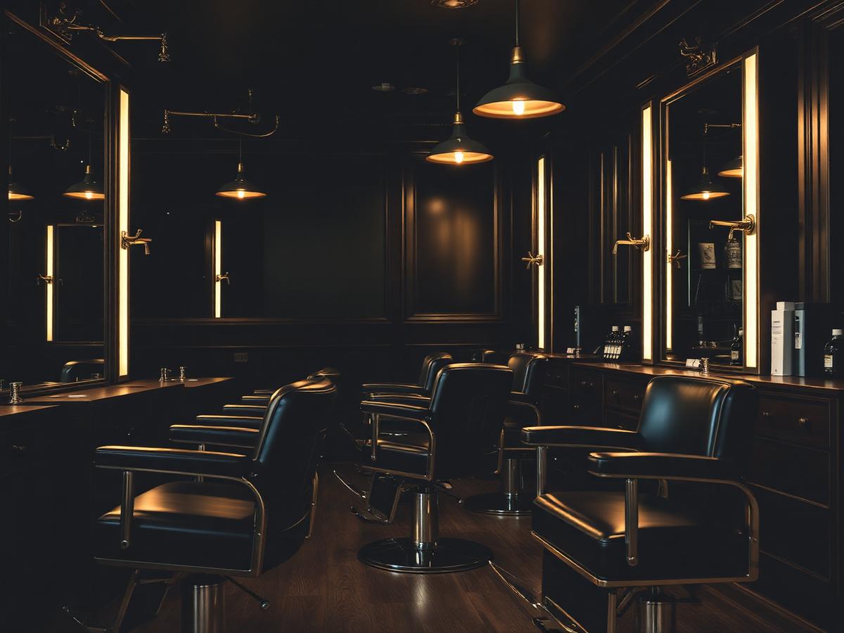 Modern Barber Shop interior